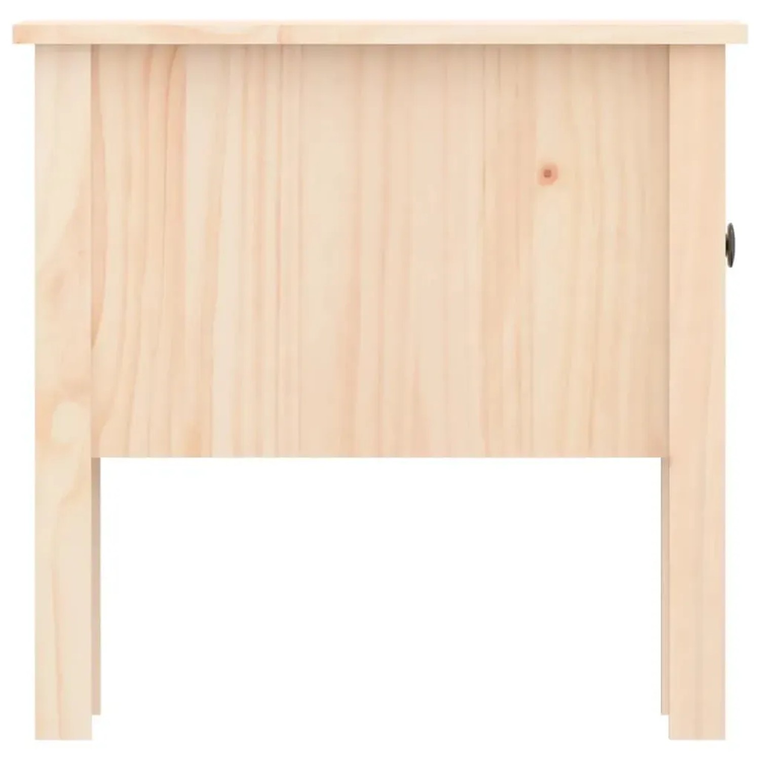 vidaXL Beistelltisch aus Kiefernholz, 50x50x49 cm, mit Schublade. Tisch für Wohnzimmer oder Schlafzimmer.