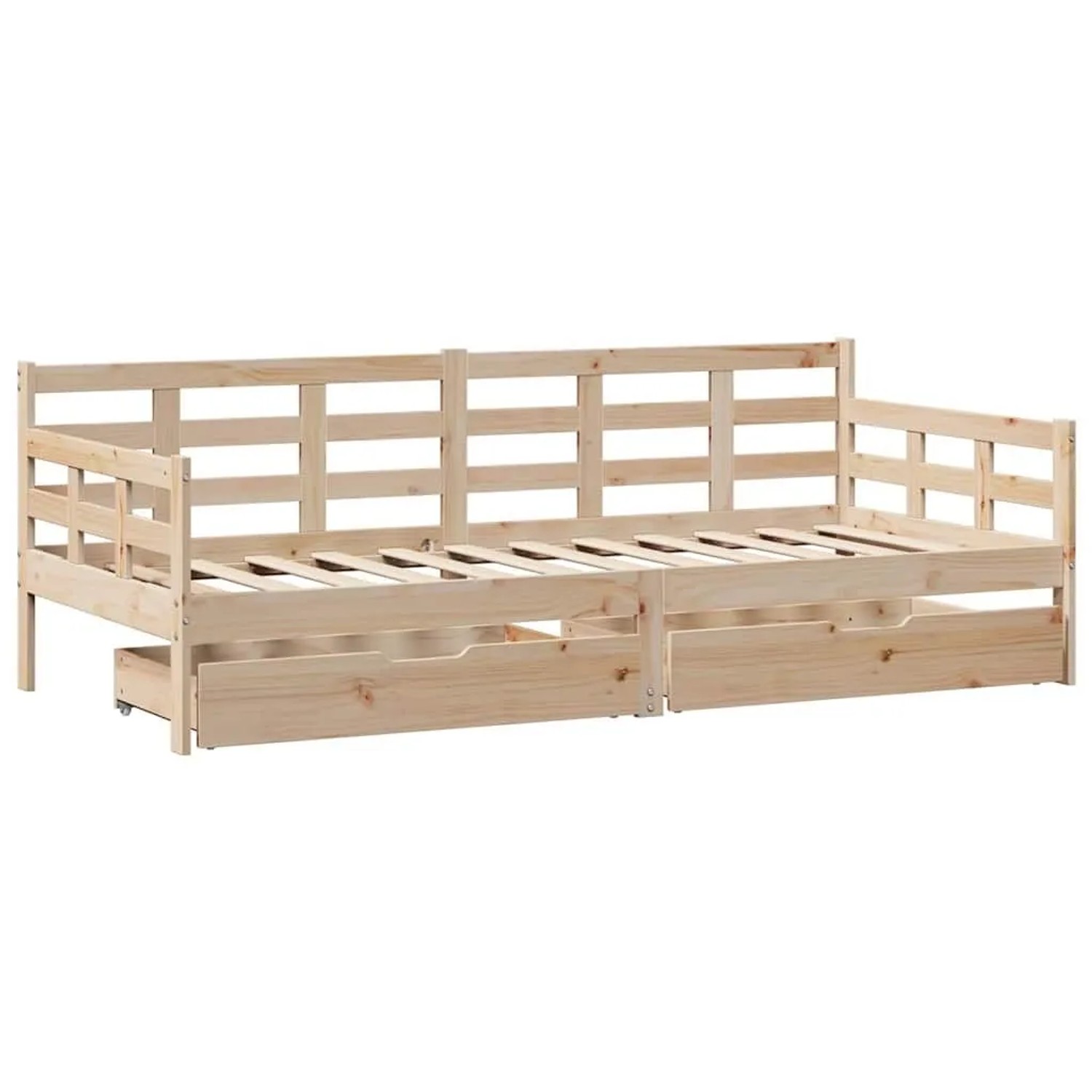 vidaXL Tagesbett mit Schubladen 90x200 cm Massivholz Kiefer 3302138 günstig online kaufen