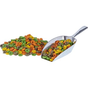 Elles Nagerringe 4-Mix in verschiedenen Farben mit Schaufel. Nager-Snack für Zwergkaninchen, Meerschweinchen, Hamster.