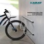 KARAT Fahrradständer Linus Silber für 5 Fahrräder zur Wand- oder Bodenmontage.