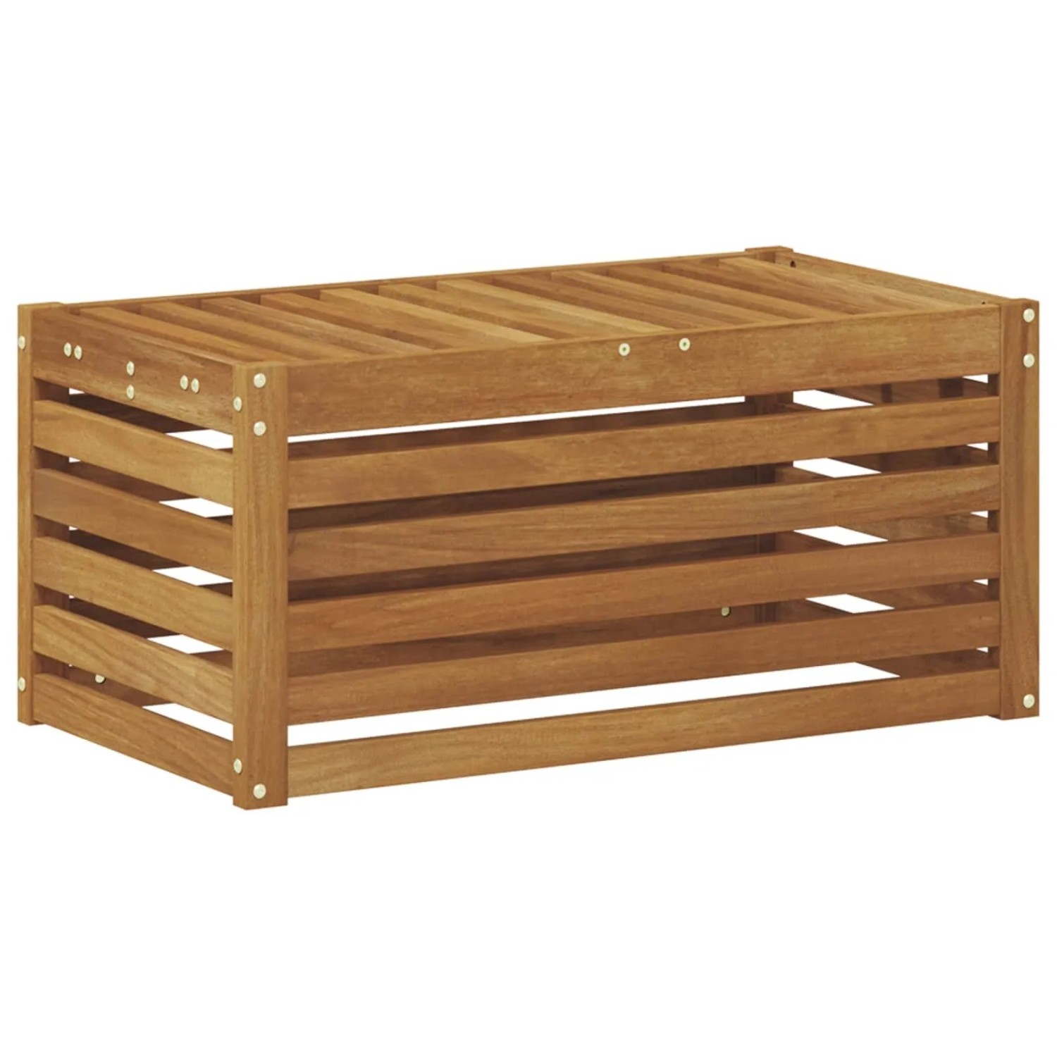 vidaXL Outdoor Hocker Bank Natur 79 x 43 x 37 cm Massivholz Akazie 900681