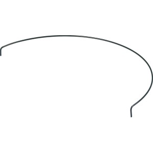 Halbkreis Stützring (45 cm) von Peacock, Rankhilfe aus verzinktem, grün beschichtetem Stahl.