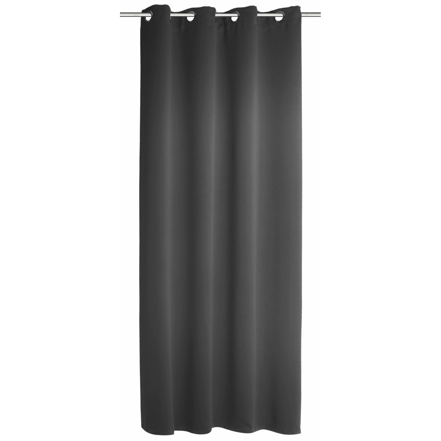 Ösenschal Blackout Mia Schwarz 245 cm x 140 cm günstig online kaufen