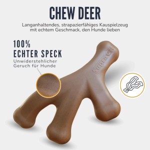 Supravit ChewDeer Bacon Geschmack Kauspielzeug für Hunde