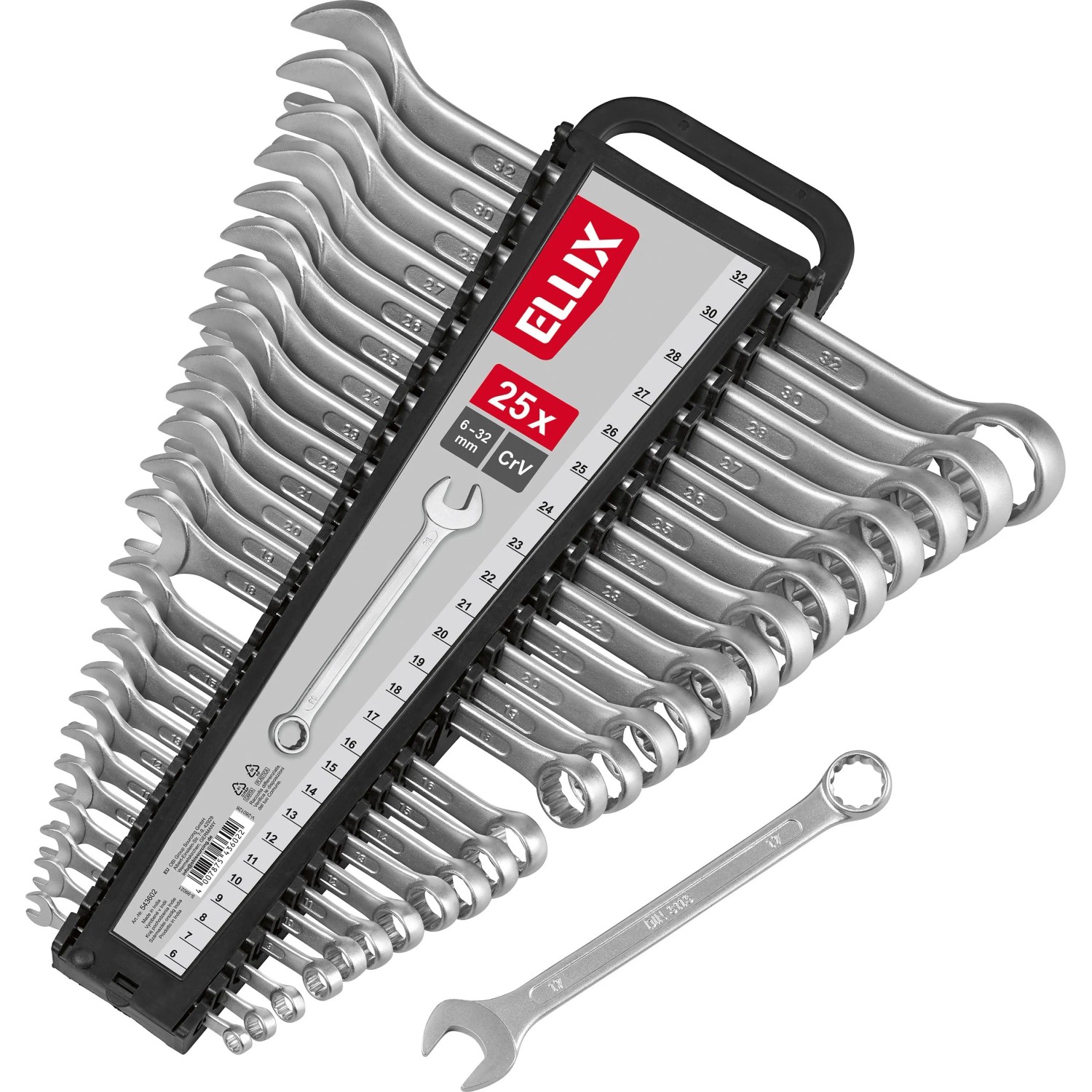 Gabelringschlüssel-Set 25-teilig 6 mm bis 32 mm