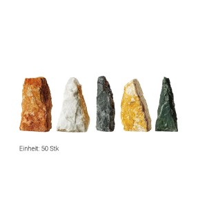 Scherf Mini-Monolithen Mix, Zierkies, Höhe 25-40 cm, verschiedene Farben.