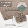 Beiger Karat Rasenteppich Farbwunder PRO mit weicher Haptik und rutschfester Unterseite.