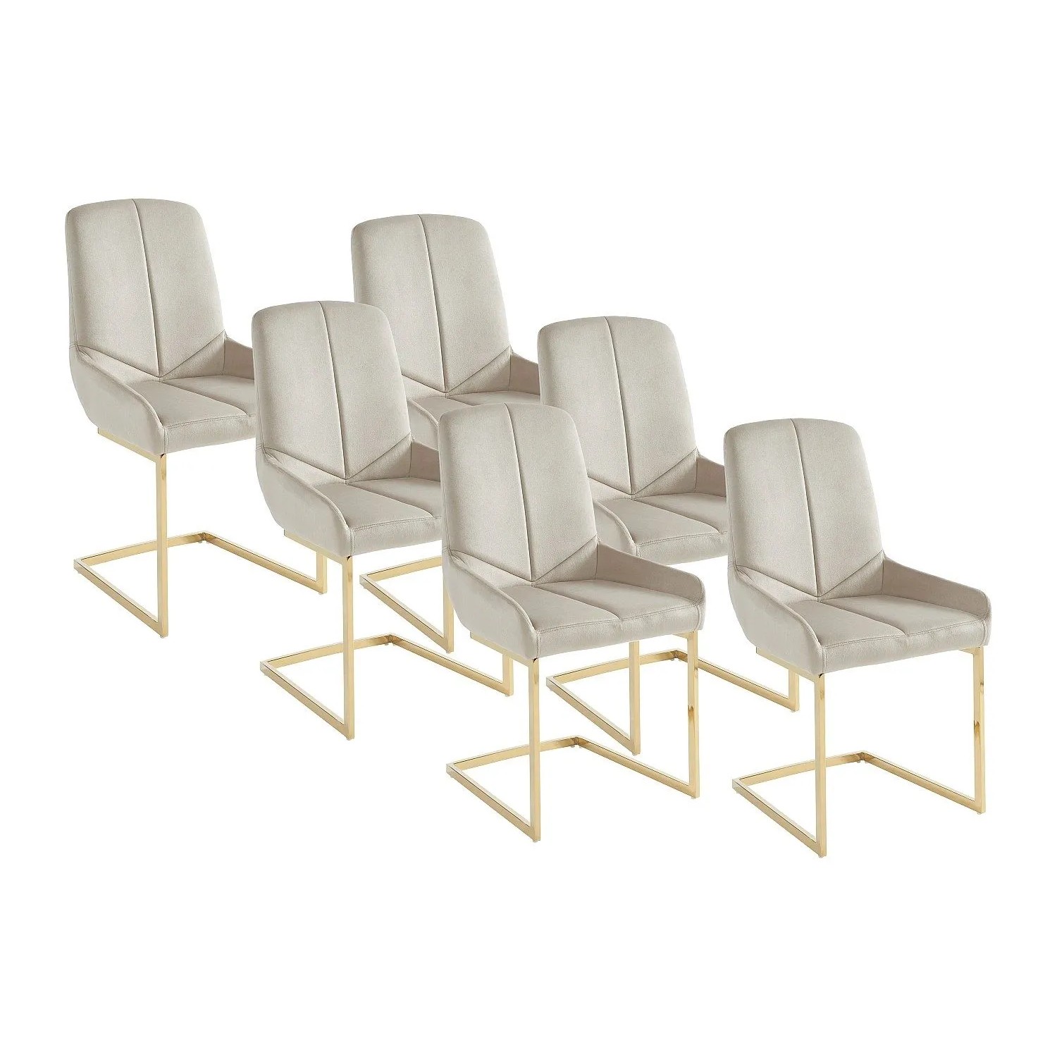 Vente-unique Stuhl Berlona Beige 53 cm