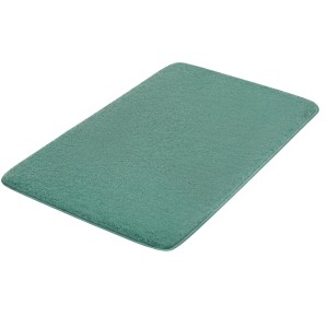 Kleine Wolke Badteppich Meadow, 60x90 cm, Eukalyptusgrün, Polyester, uni, Badteppich für Badezimmer