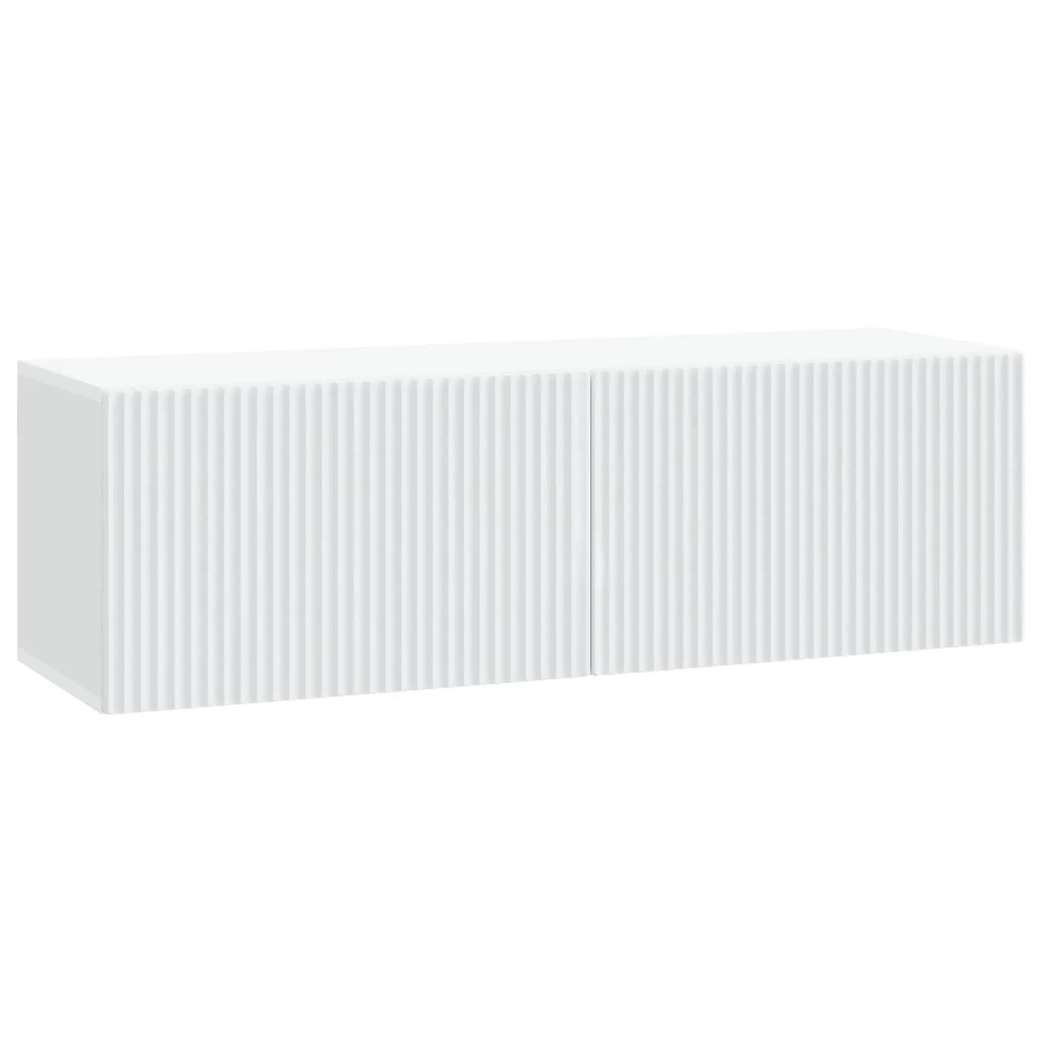 vidaXL Wandmontierter TV-Schrank Weiß 98 x 31 x 30 cm Holzwerkstoff 898555