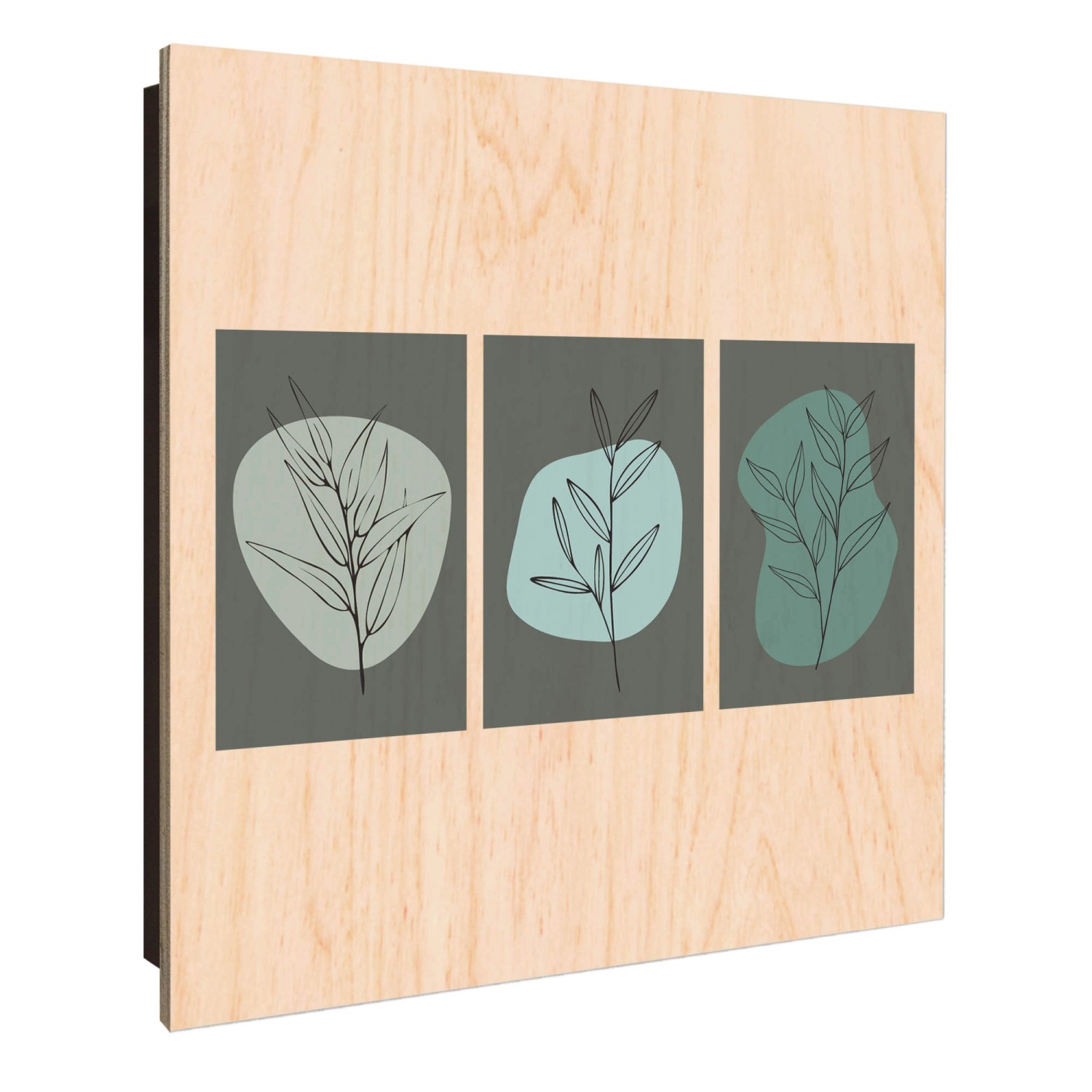 Banjado Großer Schlüsselkasten Holz 30x30cm Schwarz Scharnier Links 50 Hake günstig online kaufen