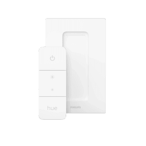 Philips Hue Dimmschalter für Aurelle Deckenleuchte, weiße Fernbedienung zur Lichtsteuerung.