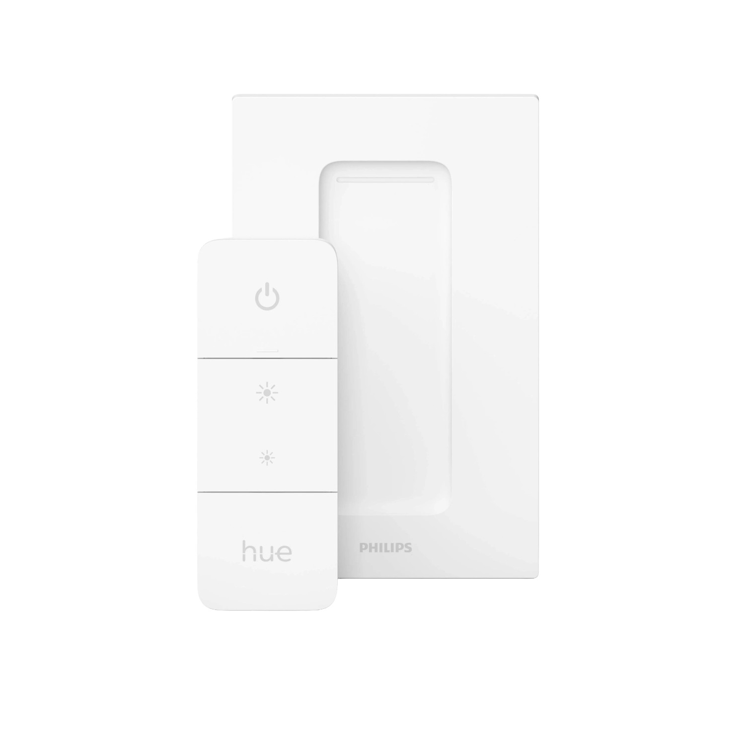 Philips Hue Dimmschalter für Aurelle Deckenleuchte, weiße Fernbedienung zur Lichtsteuerung.