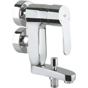 Grohe Eurostyle Cosmopolitan Wannenarmatur, Chrom, Einhandmischer für die Wandmontage.