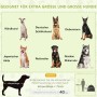 Geeignet für extra große und große Hunde bis 40kg. Verschiedene Hunderassen im Überblick.