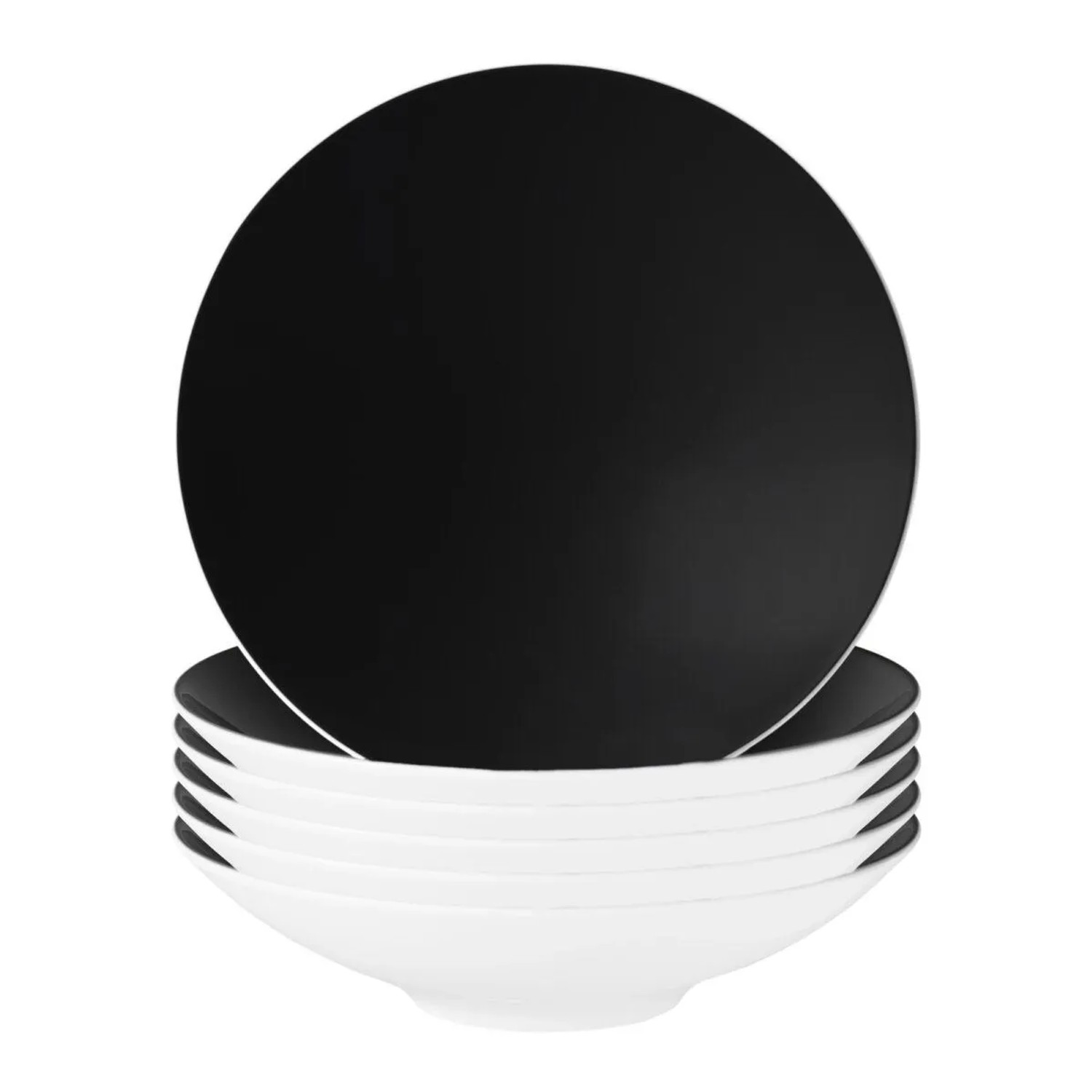 Seltmann Weiden Life Fashion Pasta- und Suppenteller 23 cm 6er Set Glamorous Black