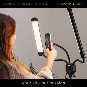 Glamseries Glamluminater Smartphone Tablet Clip Handy Halterung Led Leuchte