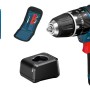 Bosch Professional GSB 12V-15 Akku-Schlagbohrschrauber Set mit Zubehör und Koffer.