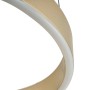 Moderne LED-Pendelleuchte Lucande Tindra in Gold/Messing, 40 cm Durchmesser, für Wohnzimmer.