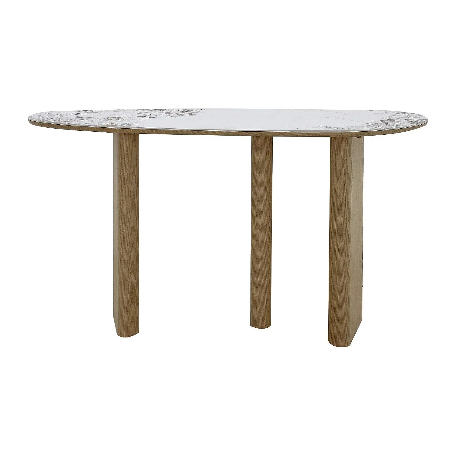 Vente-unique Konsolentisch Modreyo Naturfarben Hell  Weiß 150 cm