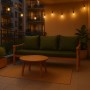 Grünes Setgarden Bankkissen für 2-Sitzer Gartenbank, 100x60 + 2x50x56cm.