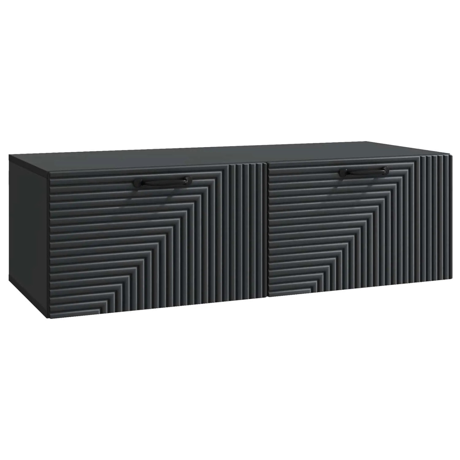 vidaXL Wandmontierter TV-Schrank Schwarz 98 x 41 x 30 cm Holzwerkstoff 898696