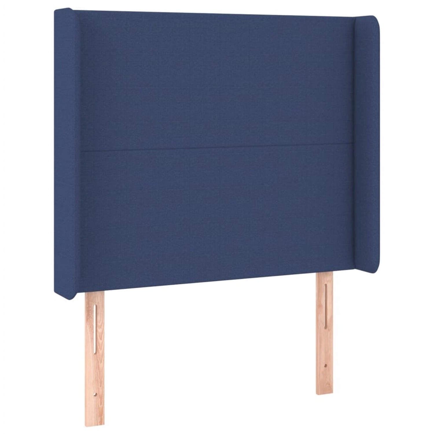 vidaXL LED Kopfteil Blau 103x16x118/128 cm Stoff 3123764