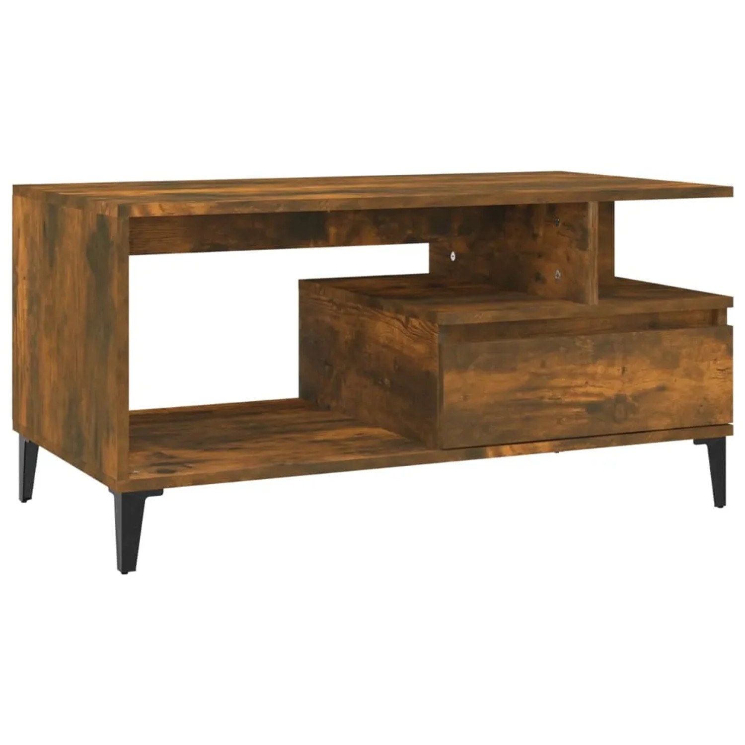 vidaXL Couchtisch Räuchereiche 90x49x45 cm Holzwerkstoff 819625