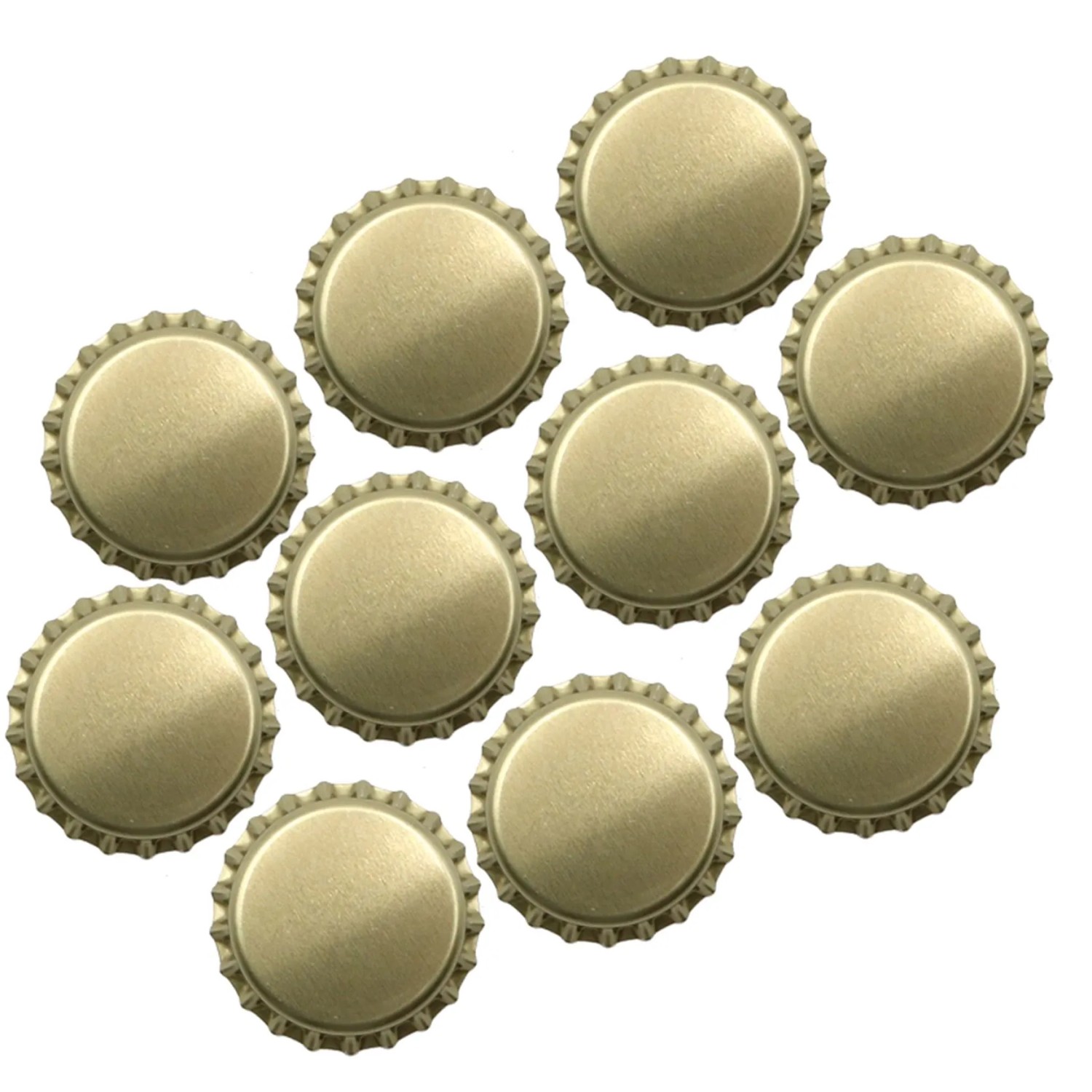 Dekohelden24 500 Stück Standard Kronkorken Ideal zum Bierbrauen in Gold Durchmesser 26 MM