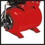 Einhell Hauswasserwerk GC-WW 1045 N: Rotes Hauswasserwerk mit Manometer und 20-Liter-Tank.