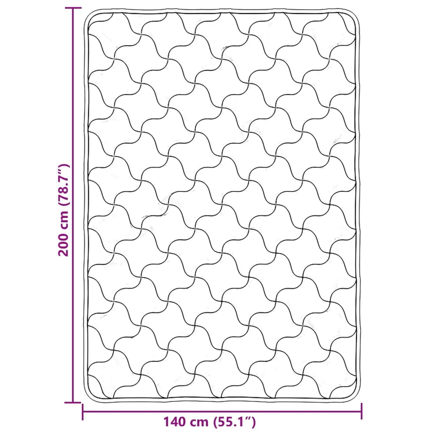 vidaXL Ganzjahresbettdecke Gepolstert Anthrazit 140 x 220 cm 42026230_10