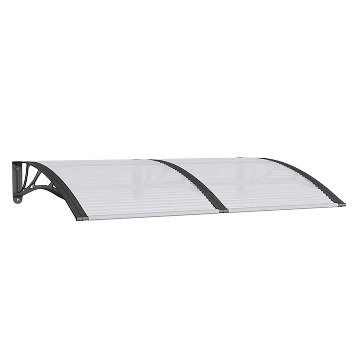 vidaXL Türvordach Schwarz 150x100 cm Polycarbonat 153567