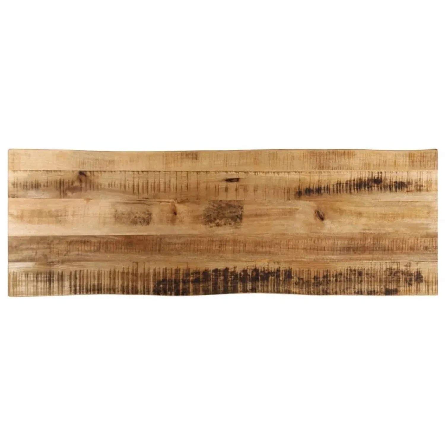vidaXL Tischplatte mit Baumkante 140x40x2,5 cm Raues Mango Massivholz 370663