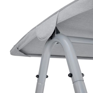 Bessagi Garden Hollywoodschaukel Ilva Blu Grau Outdoorstoff/Metall