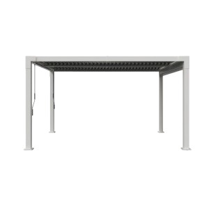 Sojag Pergola Hana 1013 Beige mit Lamellendach, 400x300x225cm, für Terrasse & Garten.