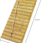 Karibu Kletterrampe aus Holz für Stelzenhaus Benjamin, naturbelassen, mit Seil.