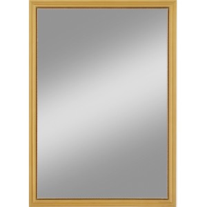 Rechteckiger Spiegel Nevada Gold, 50x70 cm, mit schmalem, verziertem Rahmen. Klassisches Design.