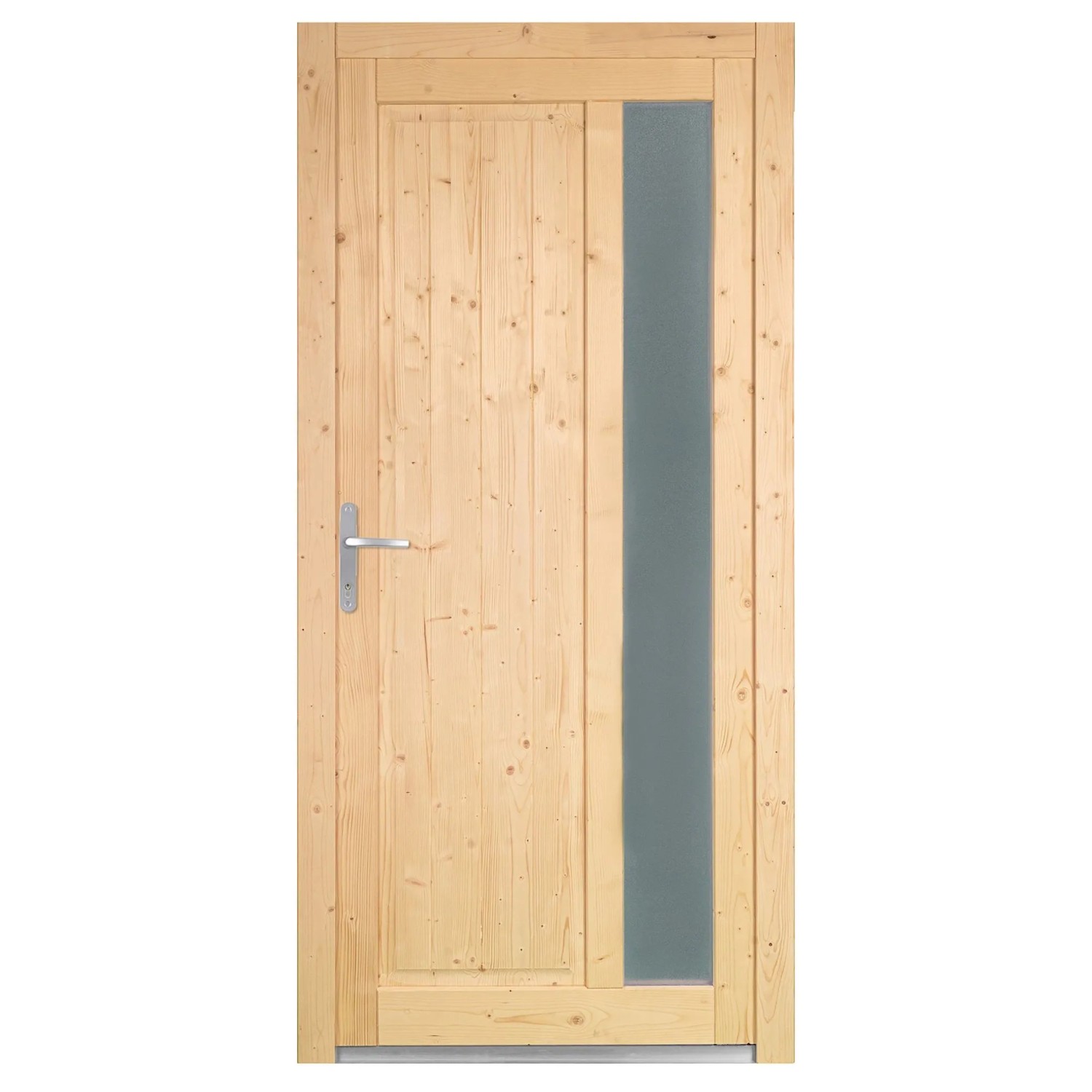 Panto Holz-Nebeneingangstür NET 511 Natur 98 cm x 198 cm DIN L günstig online kaufen