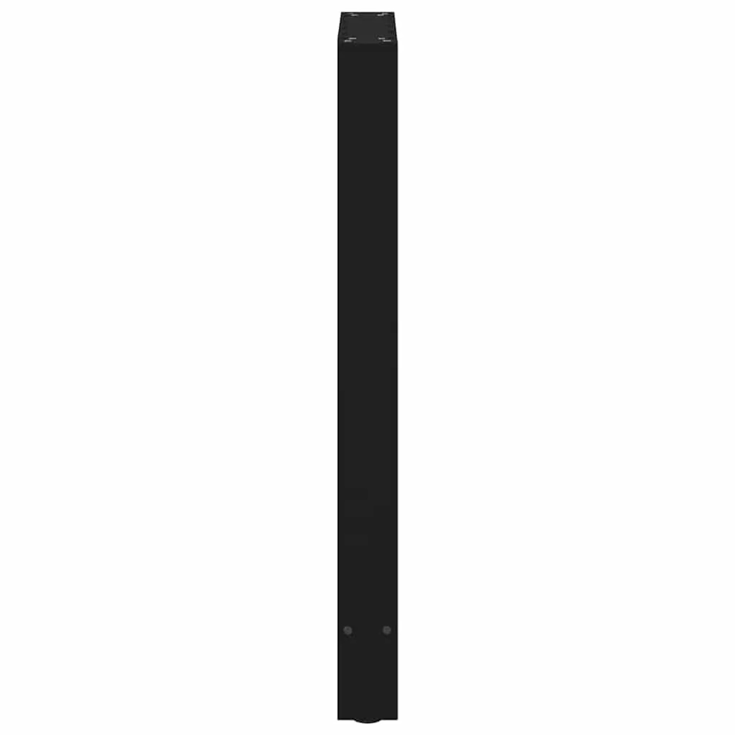 Schwarze vidaXL Bartischbeine, 2er-Set, aus Stahl, 50x90 cm, für Stehtische.