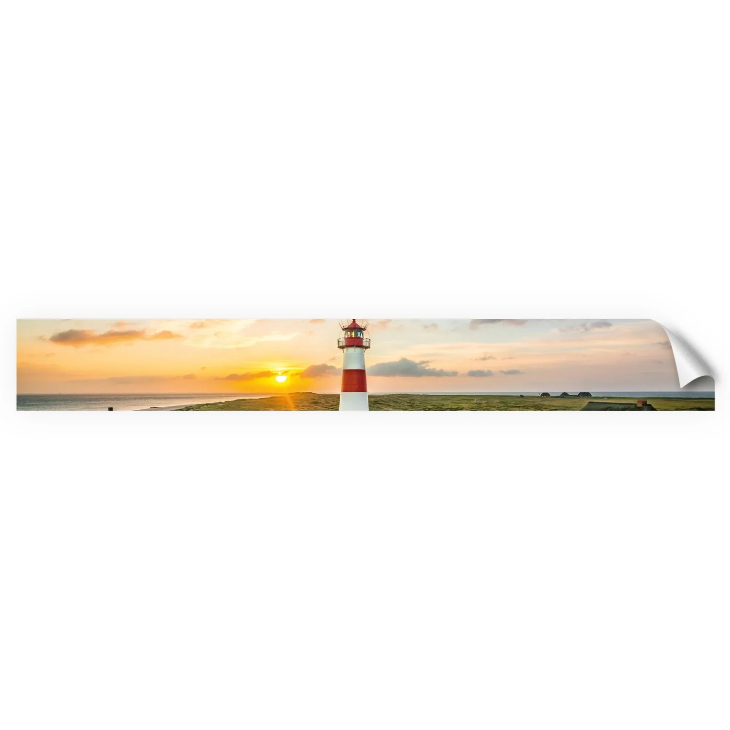 Myspotti Küchenrückwandfolie Leuchtturm Sylt Selbstklebend 450 cm x 60 cm