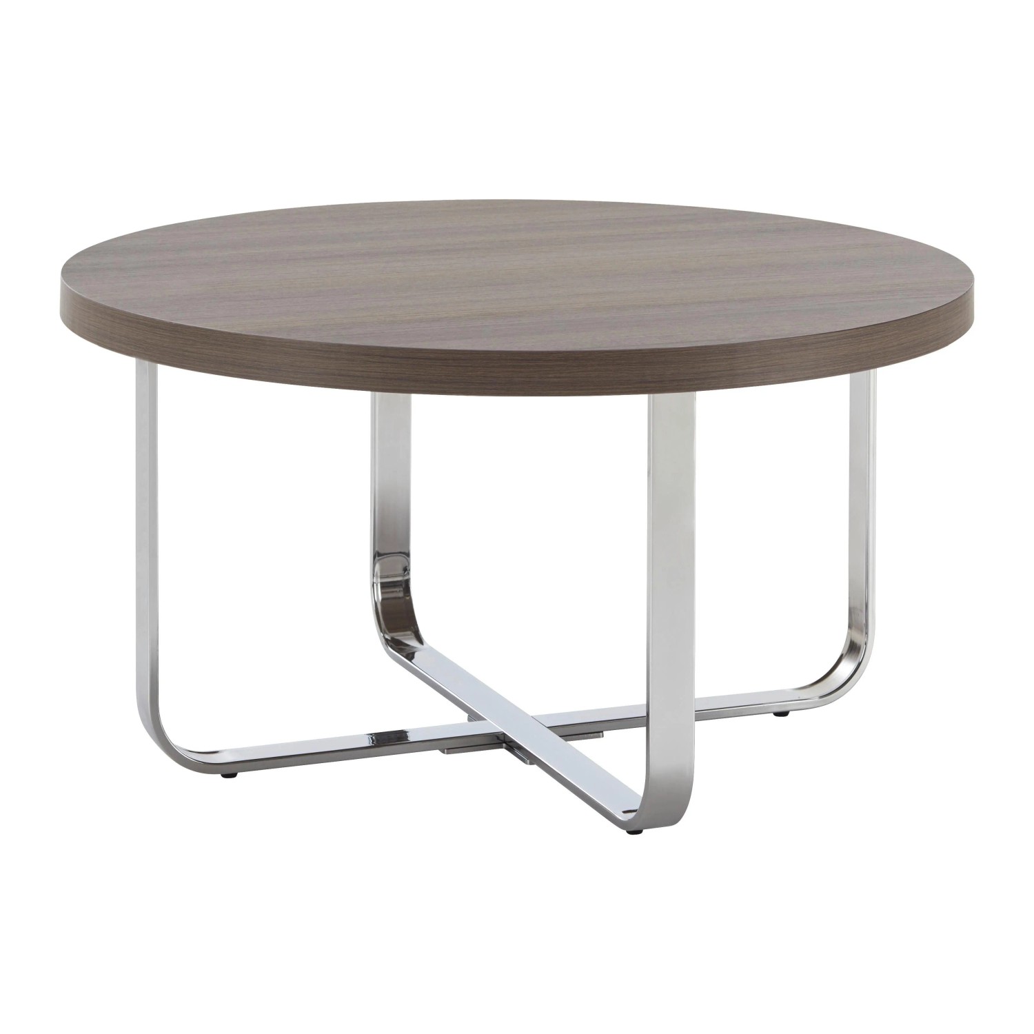 Bessagi Home Couchtisch Carl Eichefarben MDF Rund