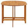 vidaXL Gartentisch aus Akazienholz, 130x90 cm, ideal für Garten und Terrasse.