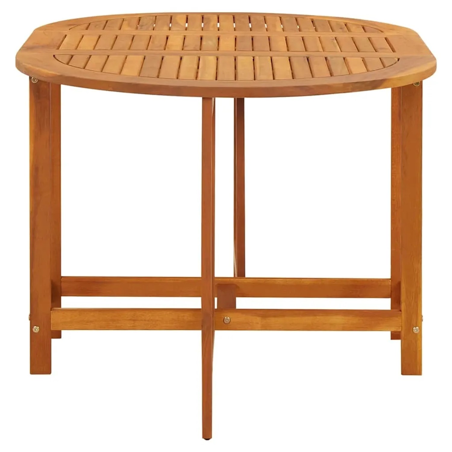 vidaXL Gartentisch aus Akazienholz, 130x90 cm, ideal für Garten und Terrasse.