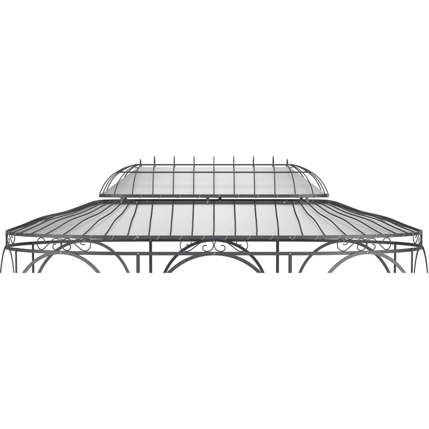 Eleo Sonnensegel Verona 440 cm x 285 cm für Pavillon Verona Lichtgrau