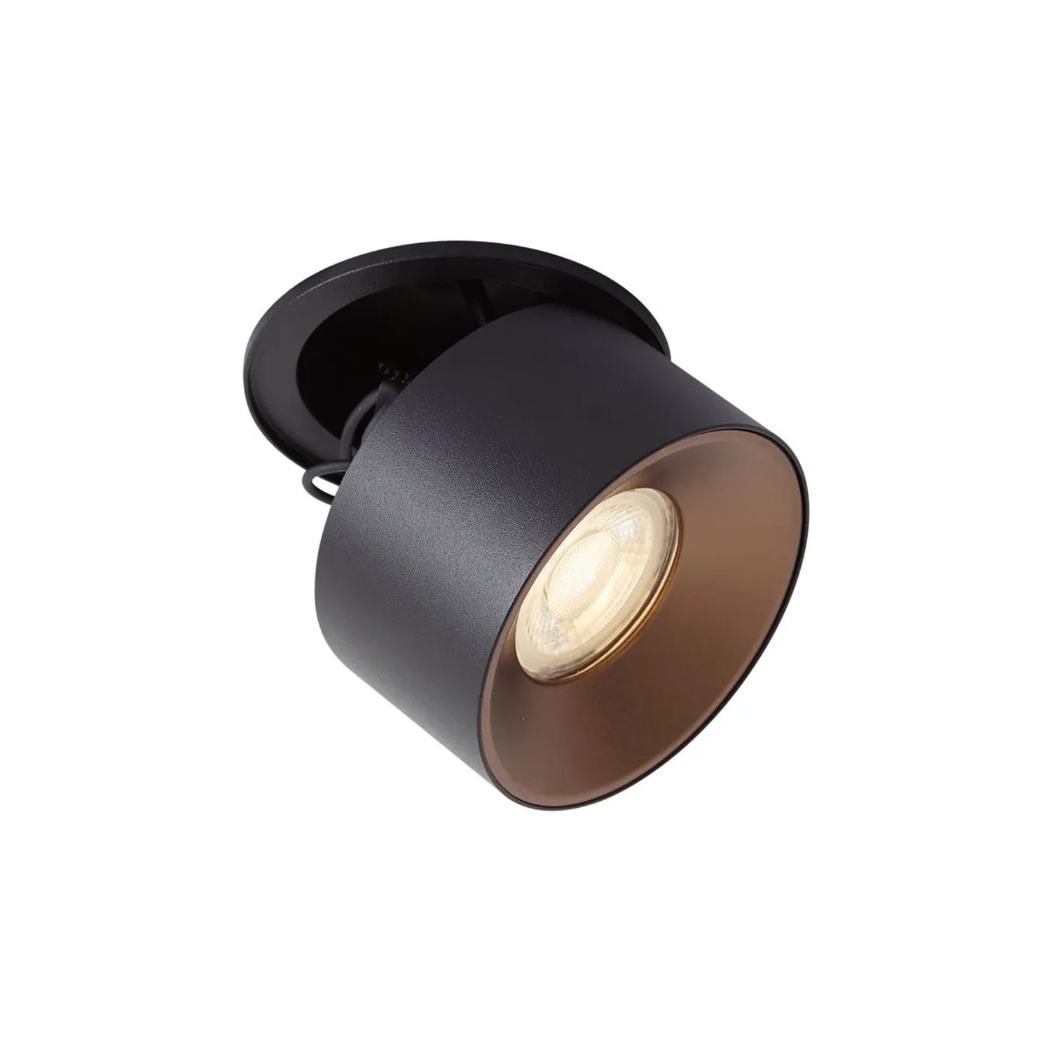 QAZQA Moderner Einbaustrahler Schwarz GU10 50mm Echo