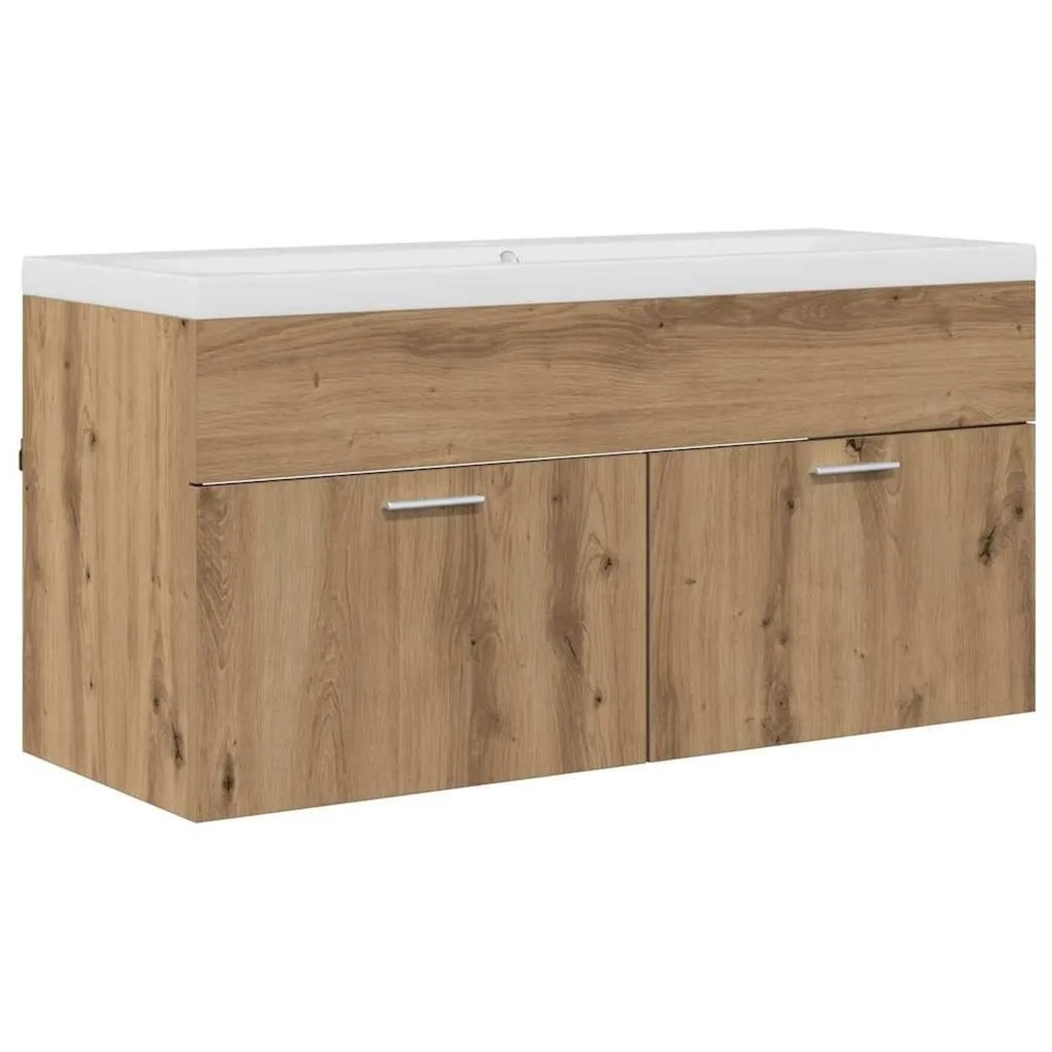 vidaXL Badezimmerschrank Wandmontiert Artisan-Eiche 100 x 38,5 x 46 cm 3415 günstig online kaufen