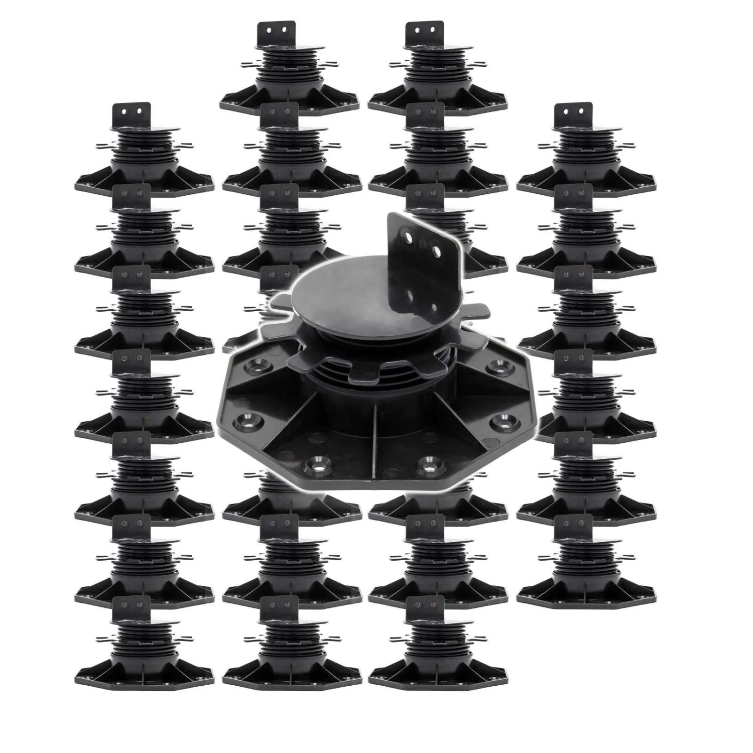 Xpotool Set 30X Stelzlager Terrassen 2700Kg 33-64Mm Stellfüße Höhenverstellbar