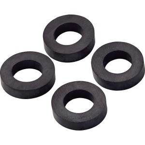 4er-Set Quetschdichtungen, 3,5 mm dick, Ø 8/14 mm, für flüssigkeitsdichte Rohrverbindungen.