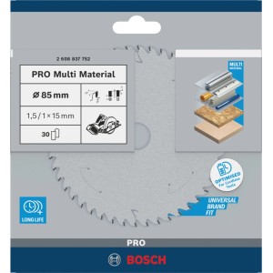 Bosch Kreissägeblatt für Akkusägen Standard for Multi Material