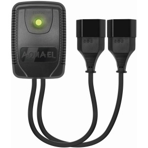 Aquael Socket Link Duo: Zweikanal-Aquarienzeitregler zur Steuerung von Aquariengeräten.